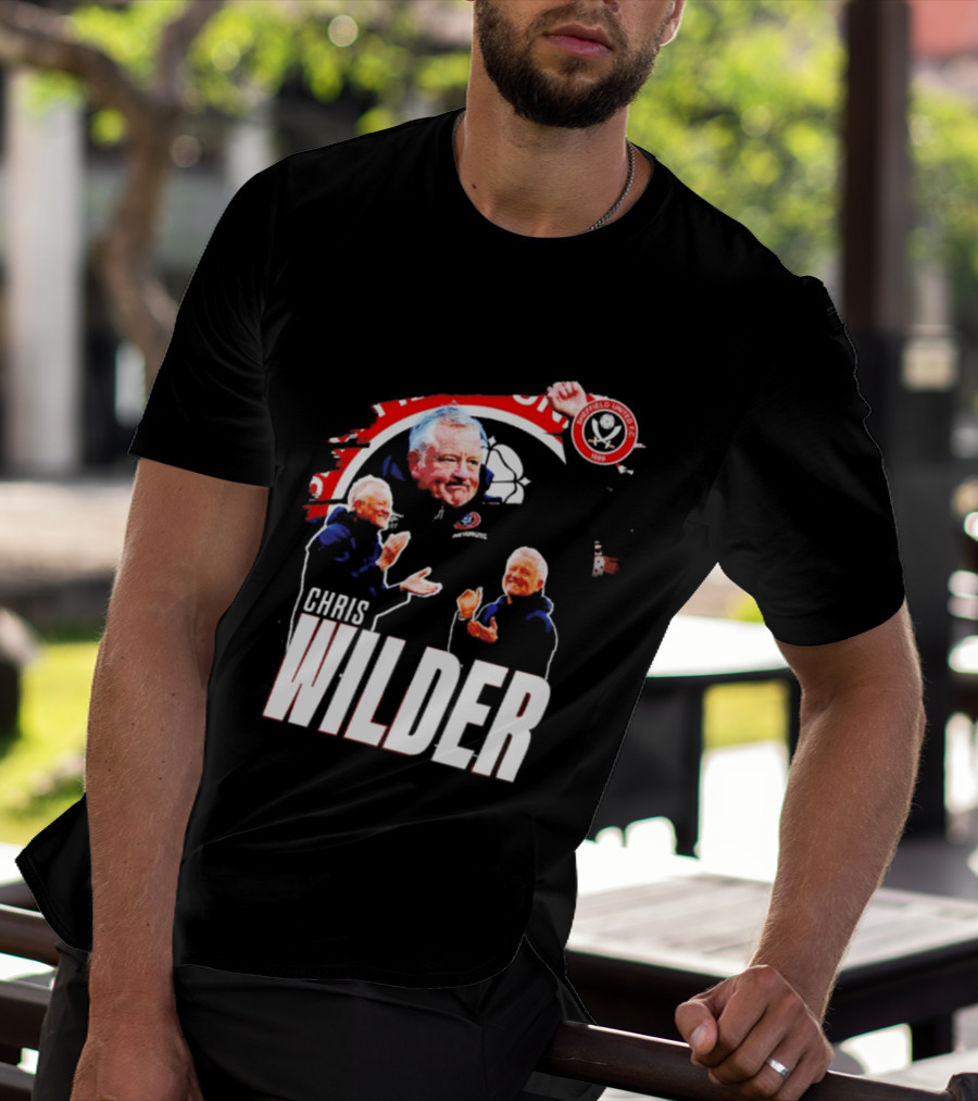 Sheffield United FC Chris Wilder Coach Fan Celebration T-Shirt