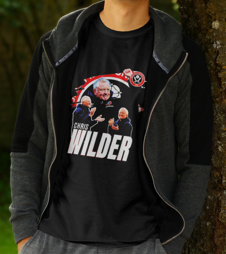 Sheffield United FC Chris Wilder Coach Fan Celebration T-Shirt