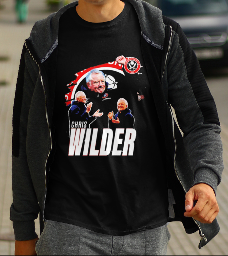 Sheffield United FC Chris Wilder Coach Fan Celebration T-Shirt