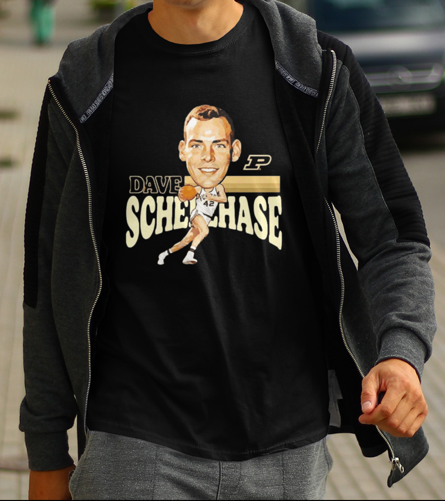 Dave Schellhase Purdue Boilermakers Basketball Legends Caricature 42 T-Shirt