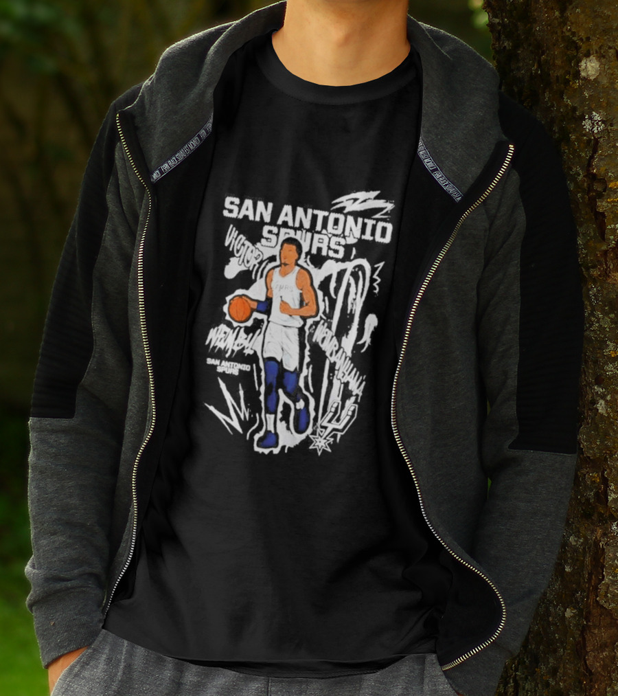 Victor Wembanyama San Antonio Spurs Chalked Up Player T-Shirt