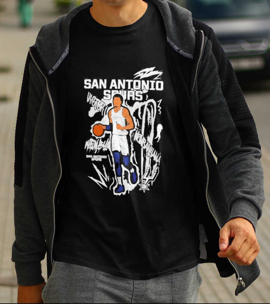 Victor Wembanyama San Antonio Spurs Chalked Up Player T-Shirt