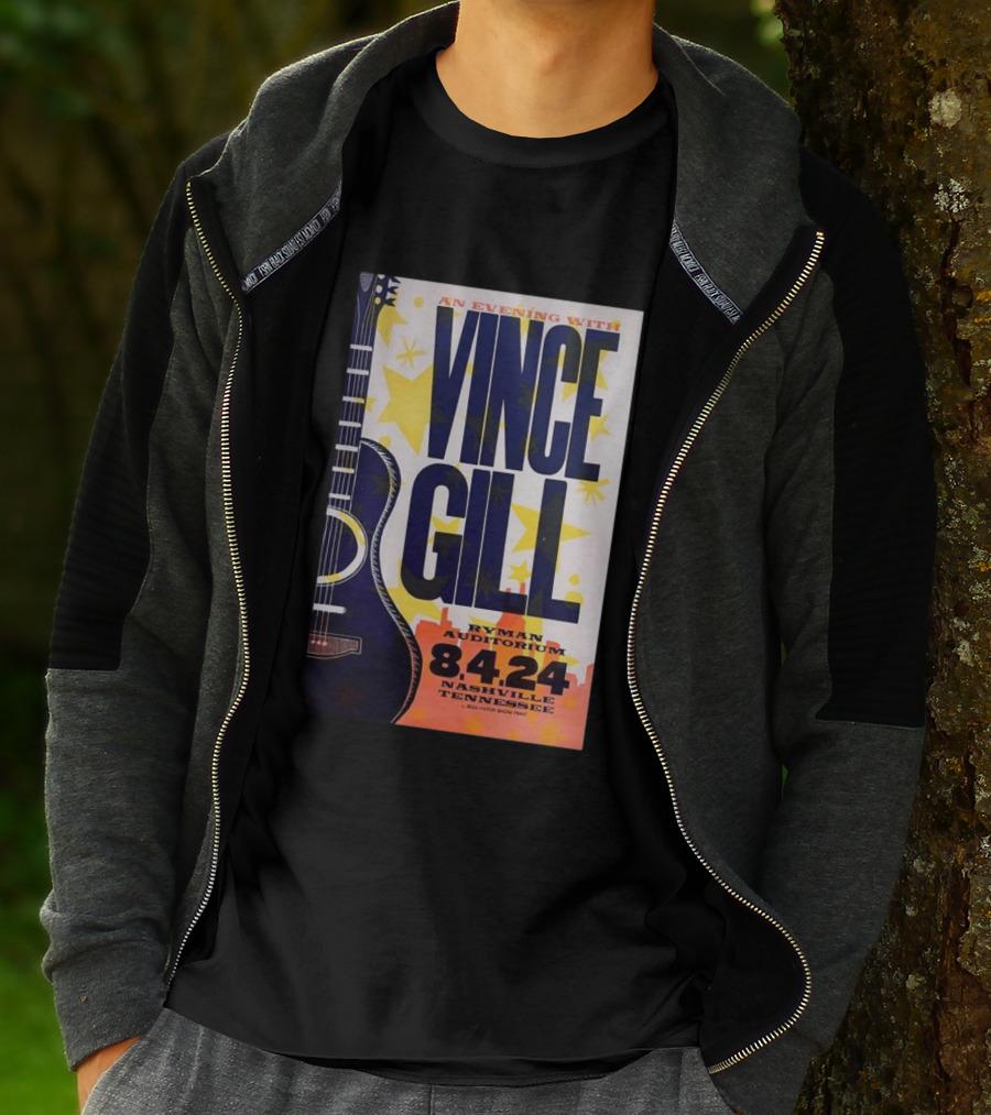 An Evening With Vince Gill Ryman Auditorium 8.4.24 Nashville Tennessee T-Shirt