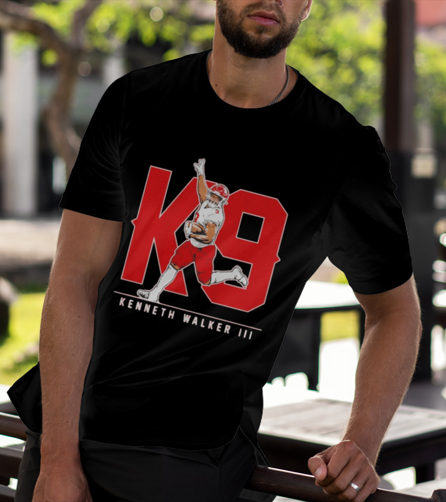 Kenneth Walker III K9 Kansas City Chiefs Football Player T-Shirt