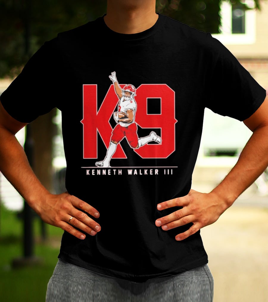Kenneth Walker III K9 Kansas City Chiefs Football Player T-Shirt