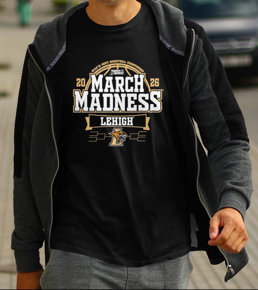Lehigh University Mountain Hawks 2026 NCAA March Madness Basketball T-Shirt