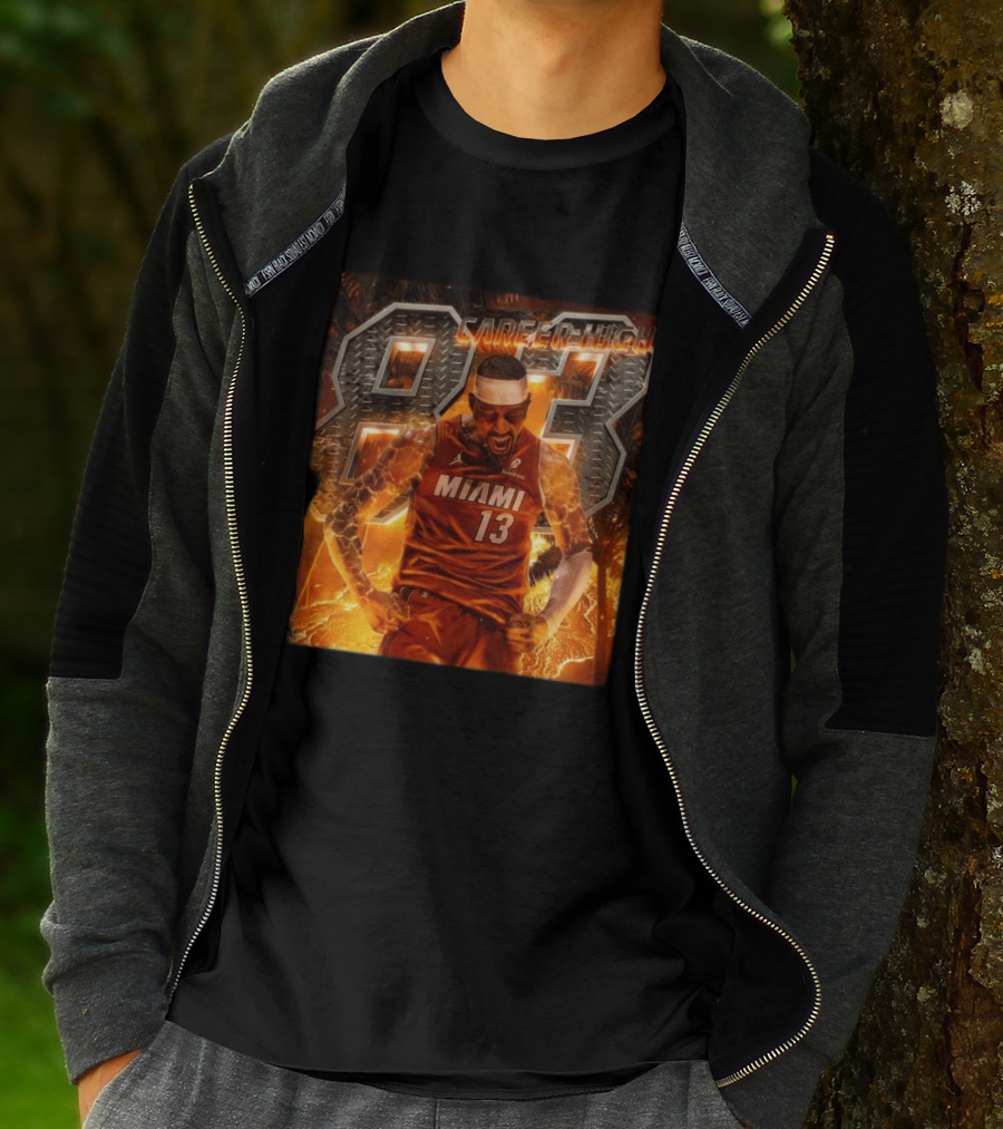 Carrer High 83 Miami Heat Bam Adebayo Goes Nuclear NBA Second Most Points T-Shirt