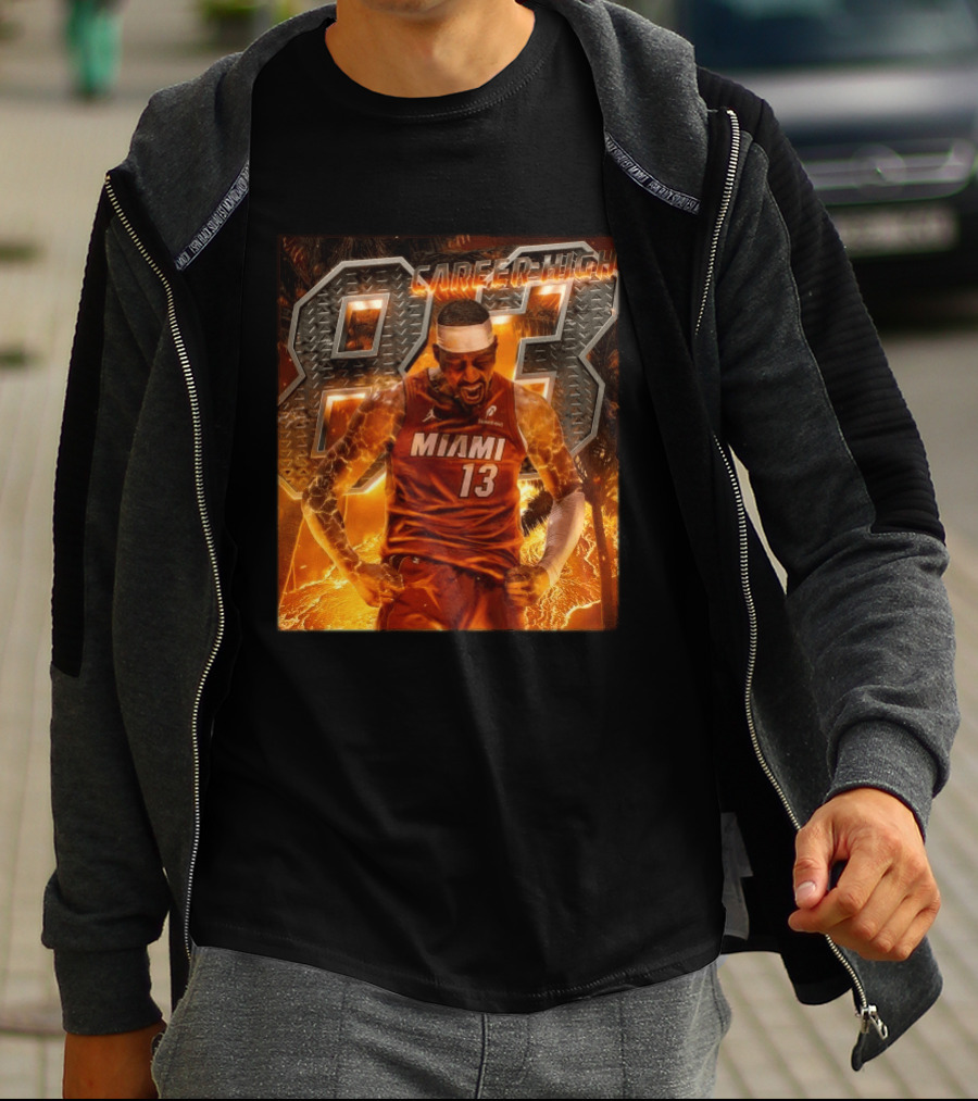 Carrer High 83 Miami Heat Bam Adebayo Goes Nuclear NBA Second Most Points T-Shirt