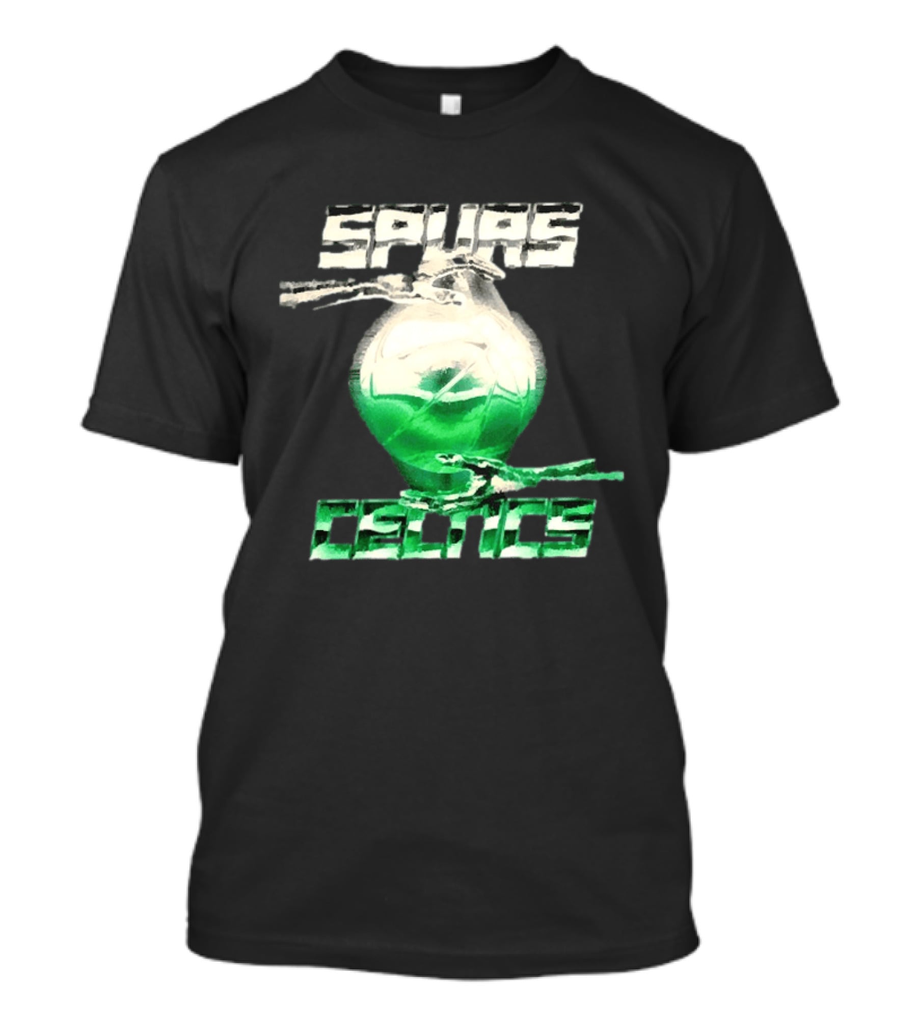 San Antonio Spurs Vs Boston Celtics NBA 2026 Glowing Basketball T-Shirt