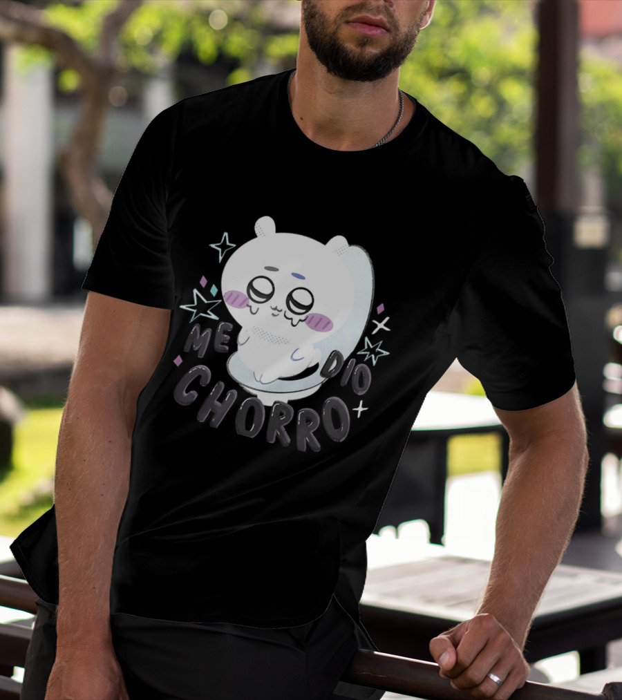 Hachiware Me Dio Chorro Chiikawa Cute Character Expression T-Shirt
