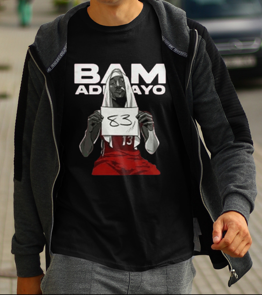 Bam Adebayo Historic 83 Points Miami Performance T-Shirt