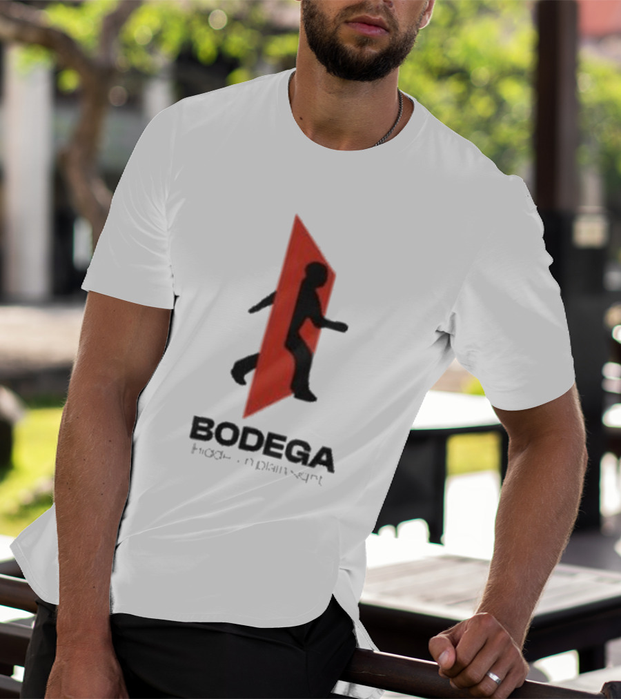 Bodega Doors Of Perception Person Walking Through Red Portal T-Shirt