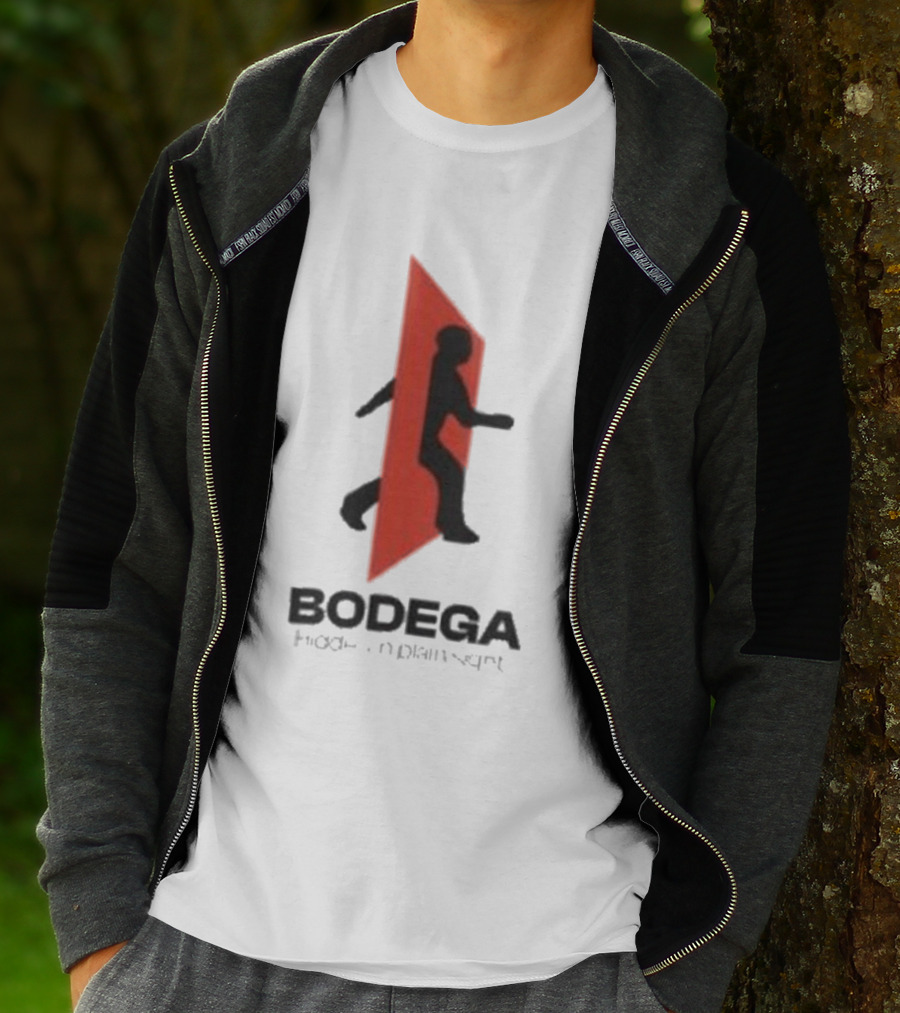 Bodega Doors Of Perception Person Walking Through Red Portal T-Shirt