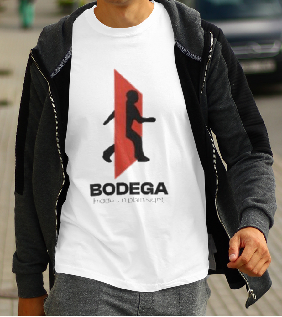 Bodega Doors Of Perception Person Walking Through Red Portal T-Shirt