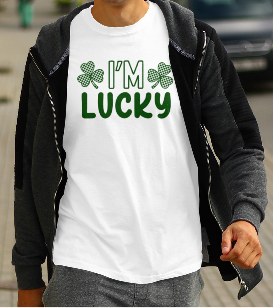I'm Lucky Shamrock St. Patrick's Day Matching Outfit T-Shirt