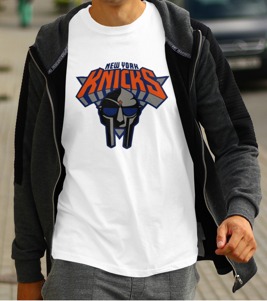 New York Knicks MF Doom Mask Collaboration T-Shirt