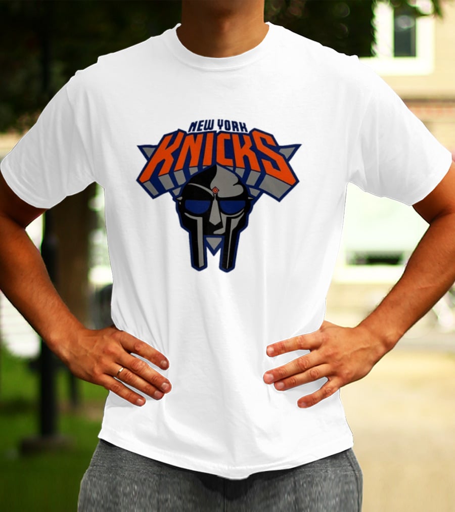 New York Knicks MF Doom Mask Collaboration T-Shirt