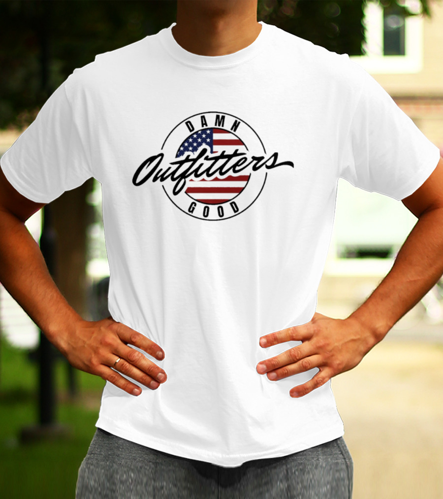 Damn Good Outfitters American Flag Circle T-Shirt