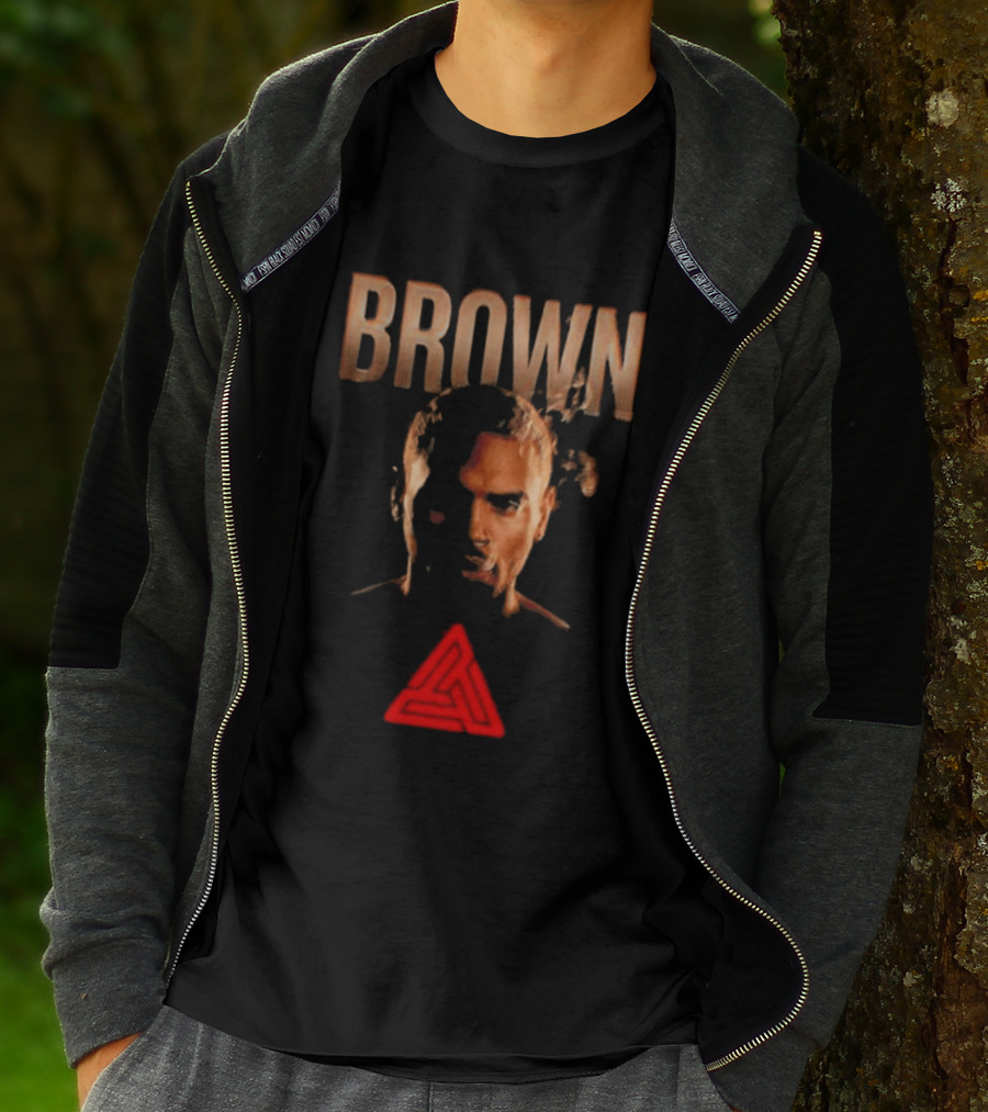 Chris Brown 2026 R&B Tour Promo With Geometric T-Shirt