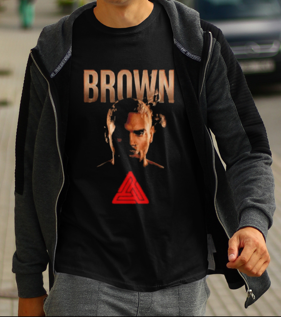 Chris Brown 2026 R&B Tour Promo With Geometric T-Shirt