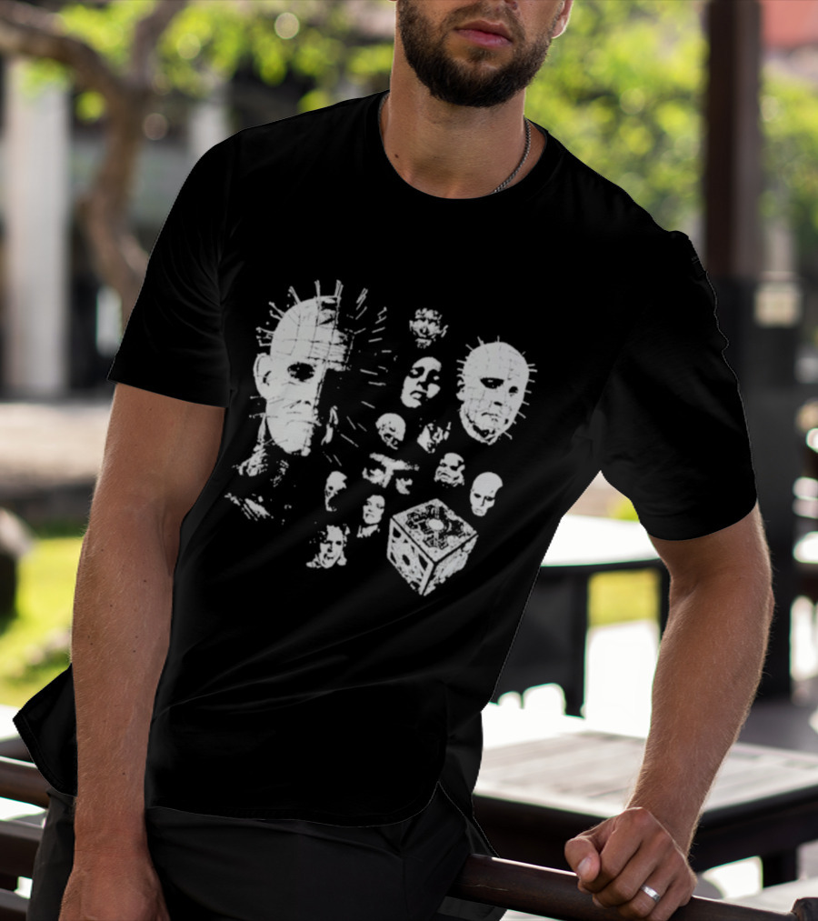 Futuremonsters Hellraiser Puzzle Box And Cenobite Faces T-Shirt
