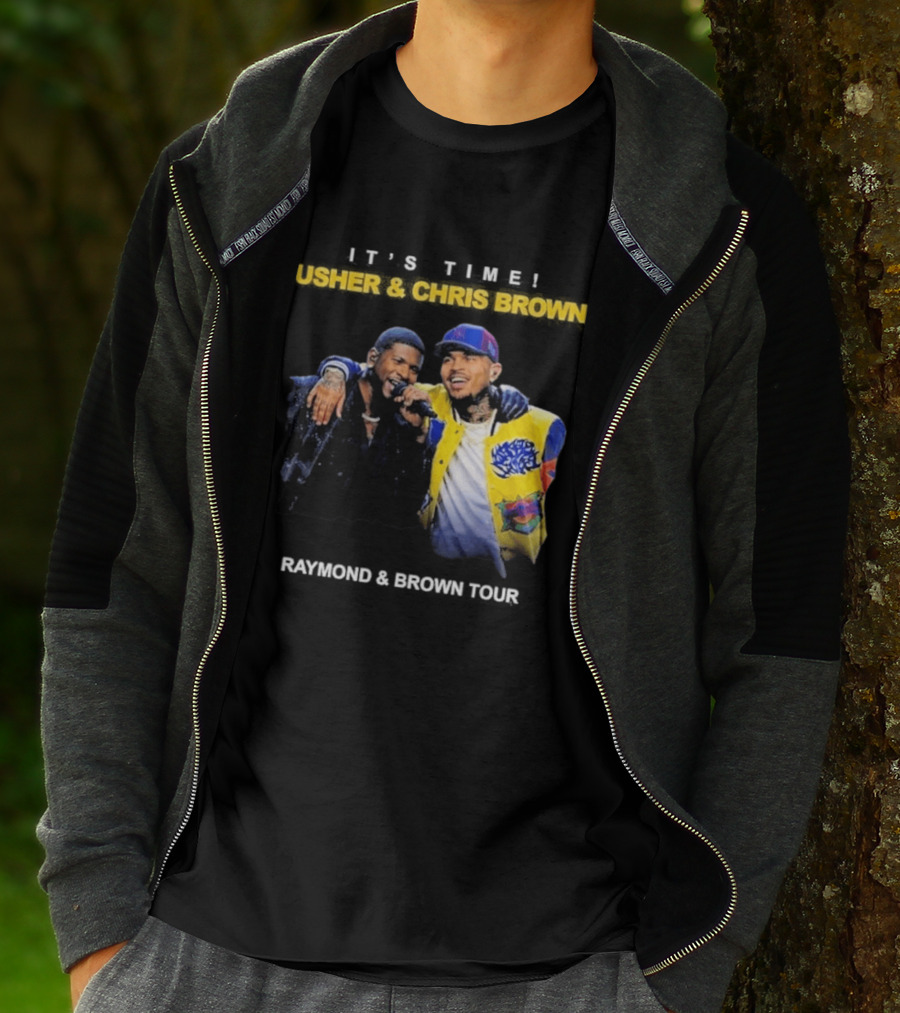 Usher & Chris Brown Raymond & Brown Tour It's Time T-Shirt