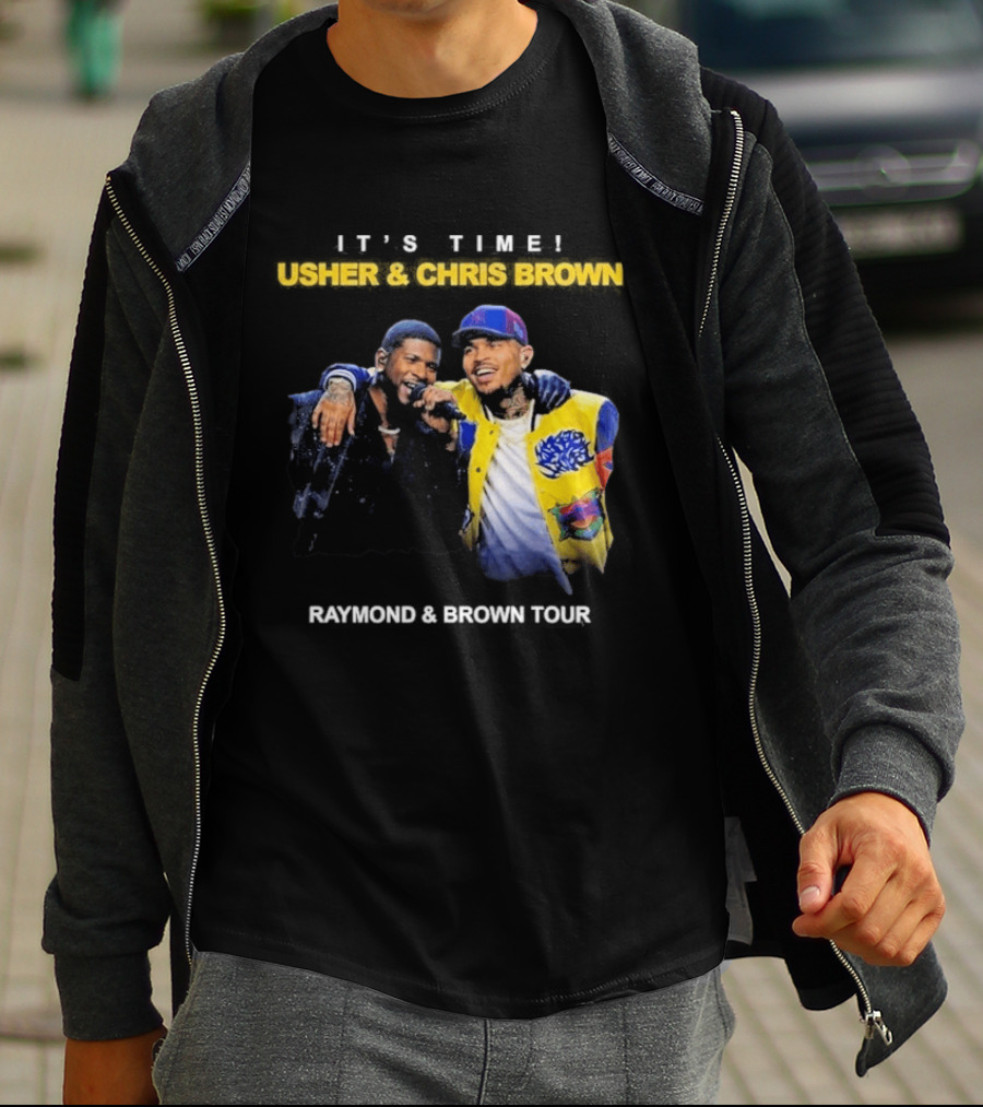 Usher & Chris Brown Raymond & Brown Tour It's Time T-Shirt