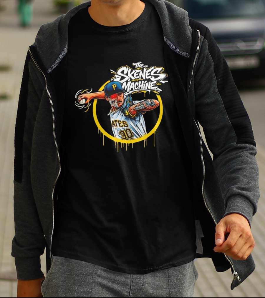 The Skenes Machine Paul Skenes Pittsburgh Pirates Pates 30 T-Shirt