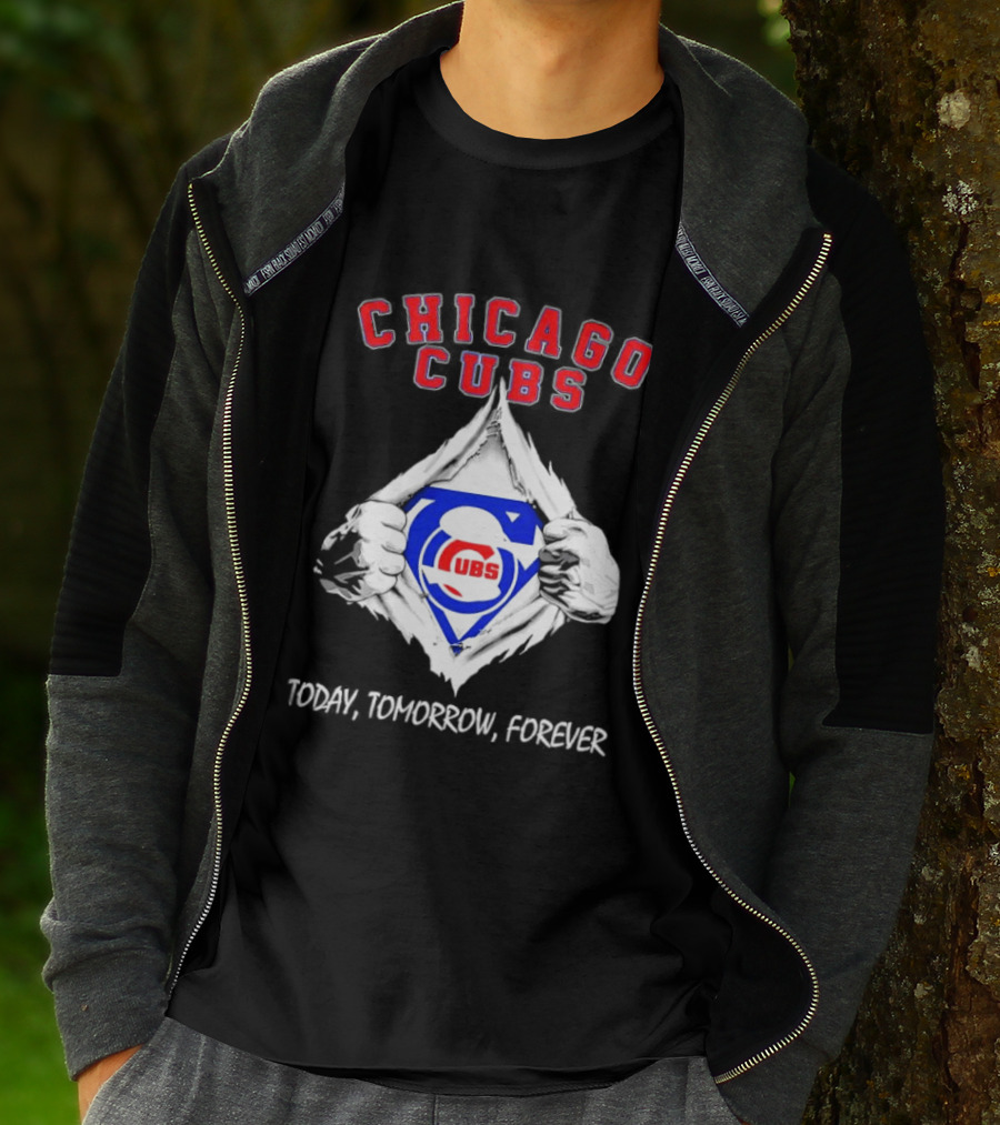 Chicago Cubs Blood Inside Me Today Tomorrow Forever T-Shirt