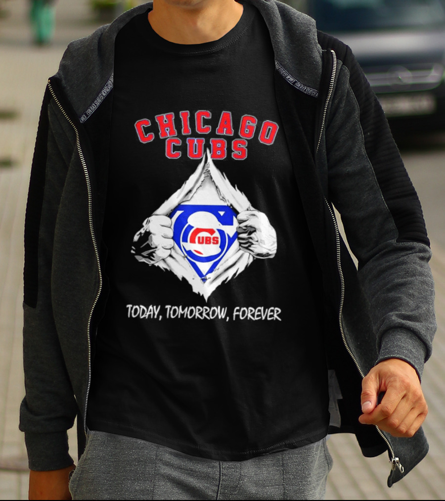 Chicago Cubs Blood Inside Me Today Tomorrow Forever T-Shirt