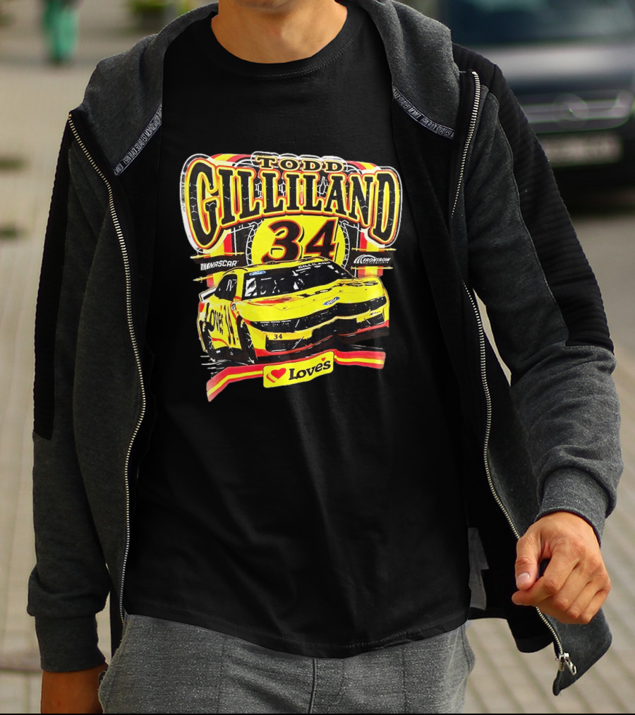 Todd Gilliland NASCAR Love's Travel Stops 34 Racing Car T-Shirt