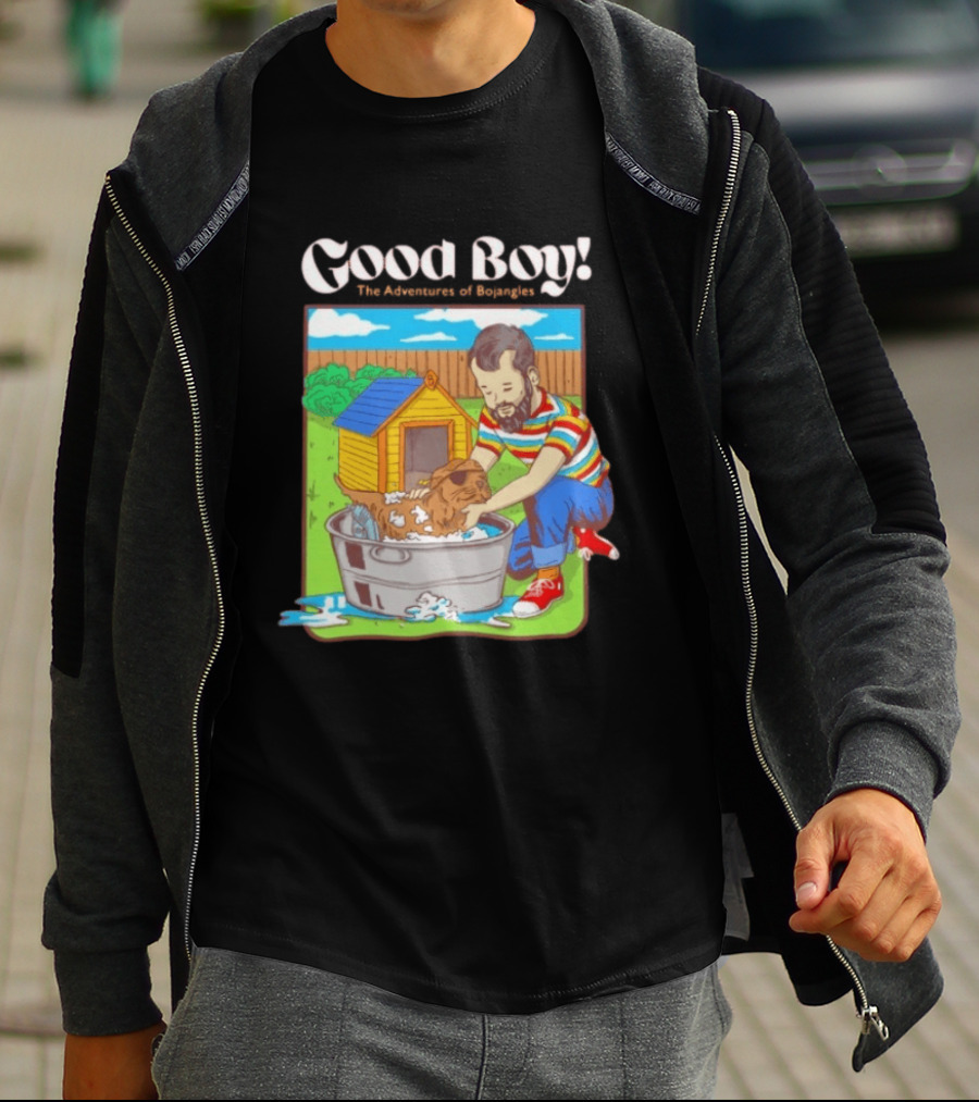 Good Boy The Adventures Of Bojangles Dog Bath Scene T-Shirt