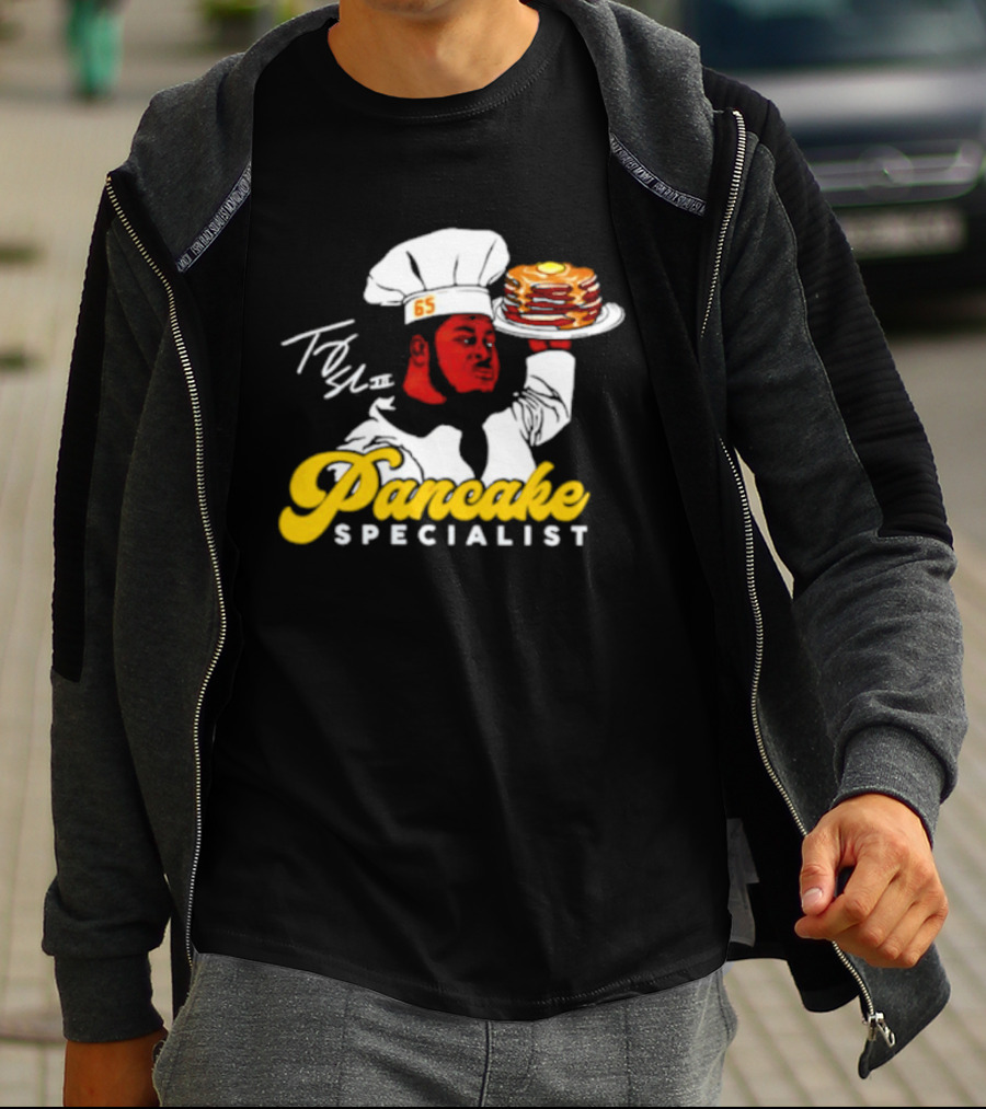Trey Smith 65 Pancake Specialist Chef T-Shirt