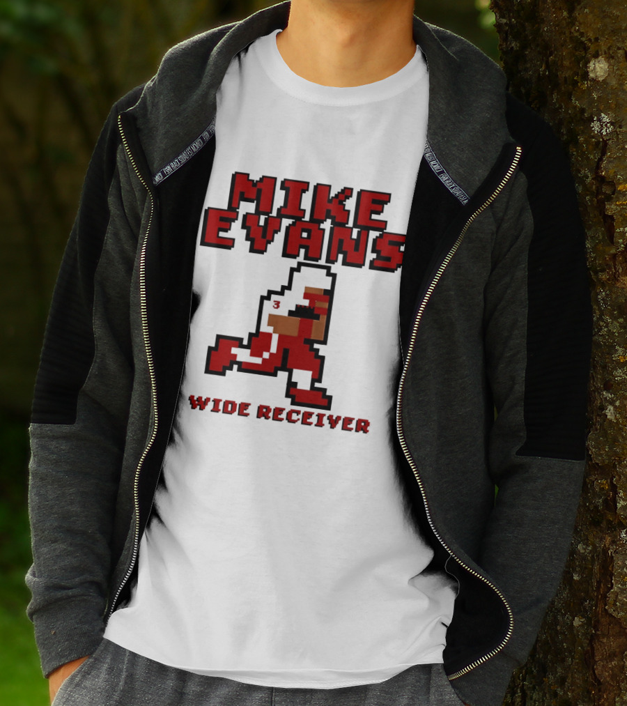 Mike Evans 8 Bit Wide Receiver NFL Football T-Shirt