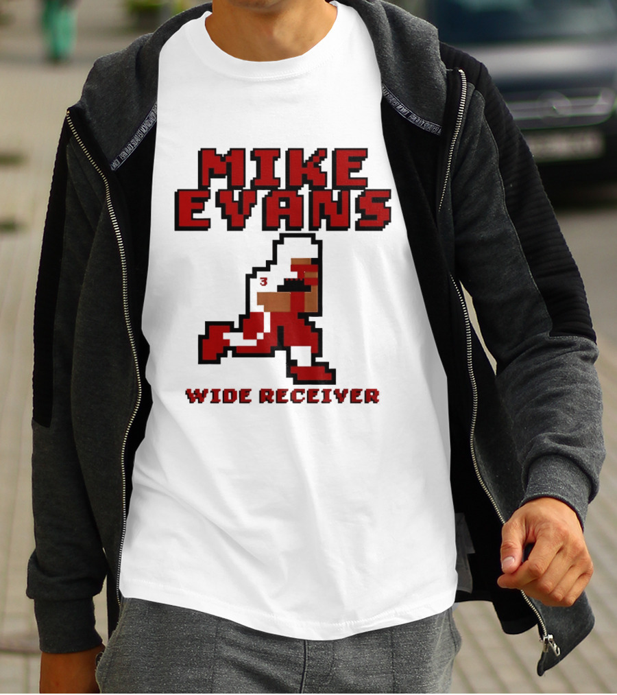 Mike Evans 8 Bit Wide Receiver NFL Football T-Shirt