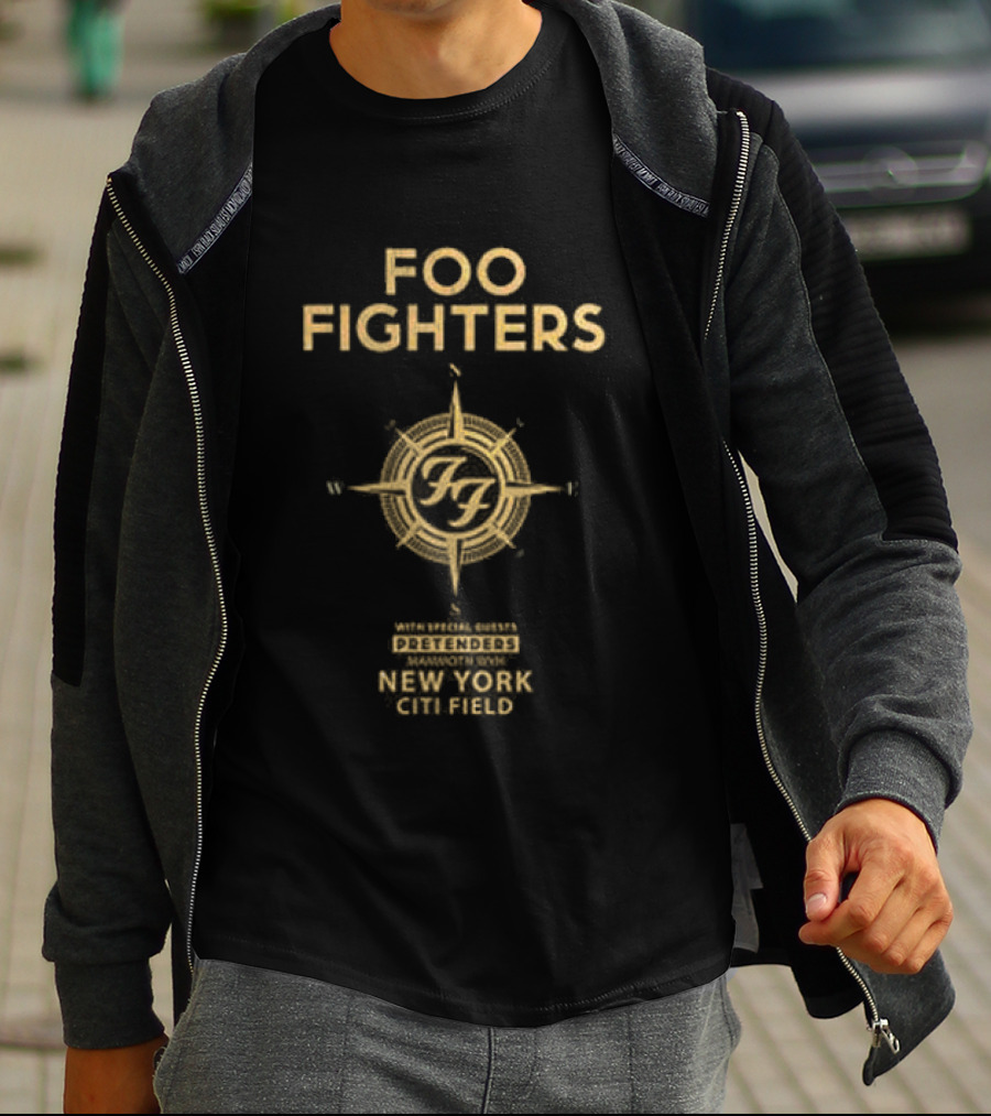 Foo Fighters Citi Field East Coast Tour Collaboration T-Shirt