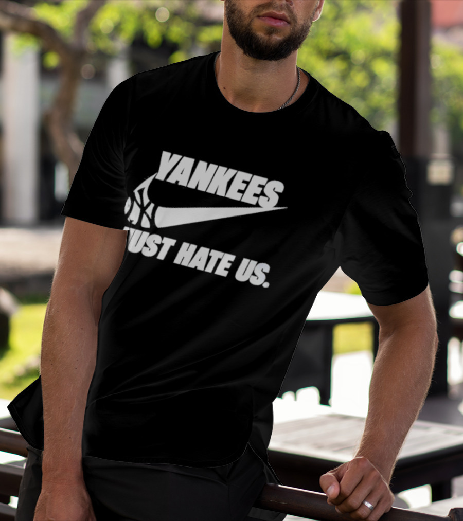 Yankees Just Hate Us Sneaker Swoosh T-Shirt