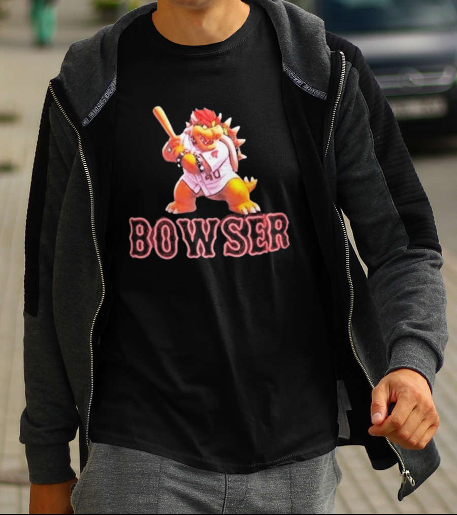 Bowser Baseball Character Caleb Durbin 40 T-Shirt