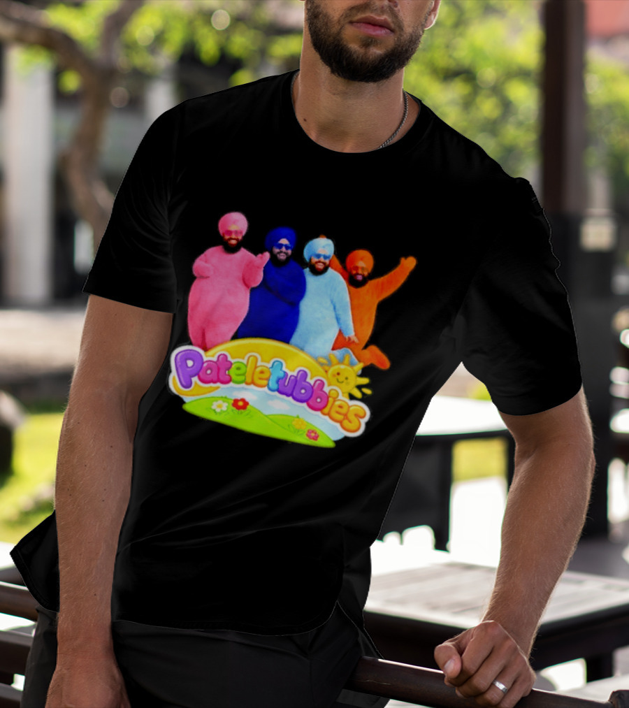 Pateletubbies Indian Characters With Colorful Outfits T-Shirt