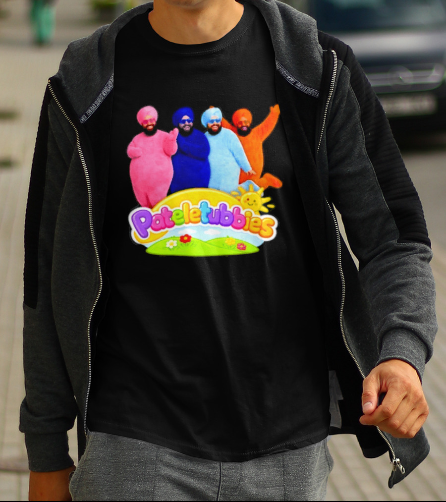 Pateletubbies Indian Characters With Colorful Outfits T-Shirt