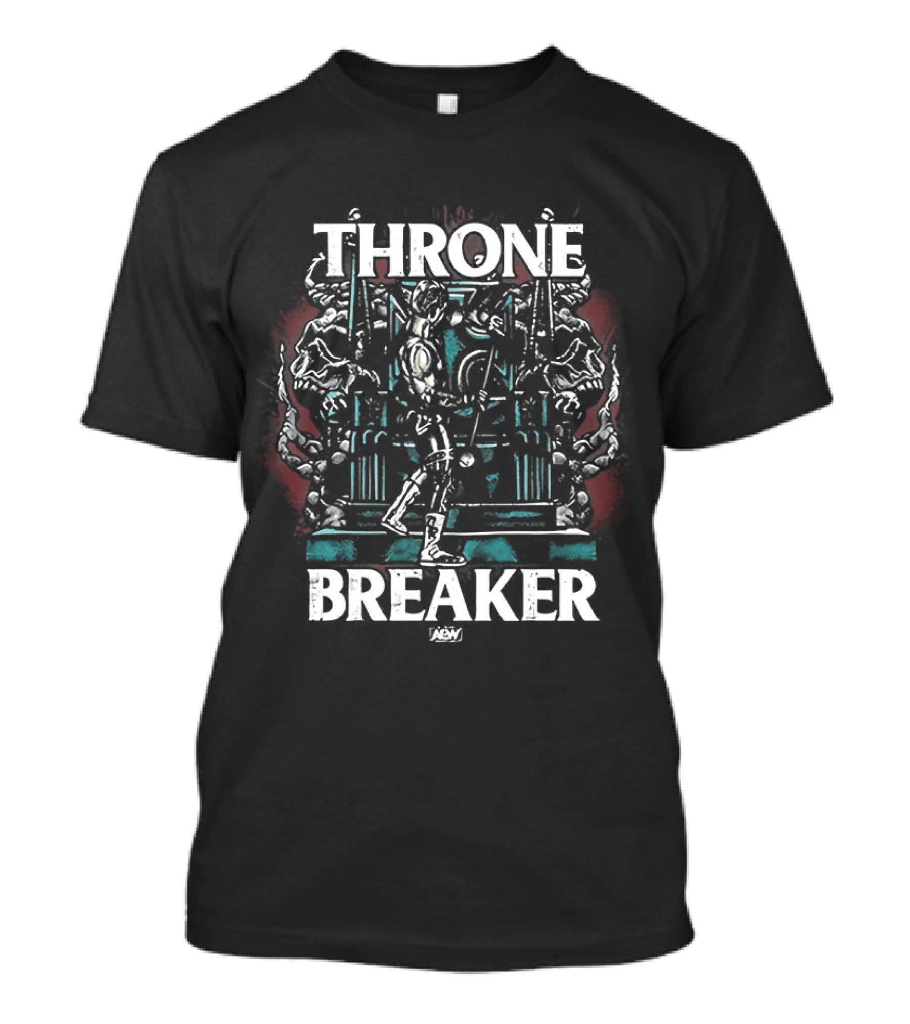 Cody Rhodes Thronebreaker Wrestler Tribute Bold Text And Throne T-Shirt
