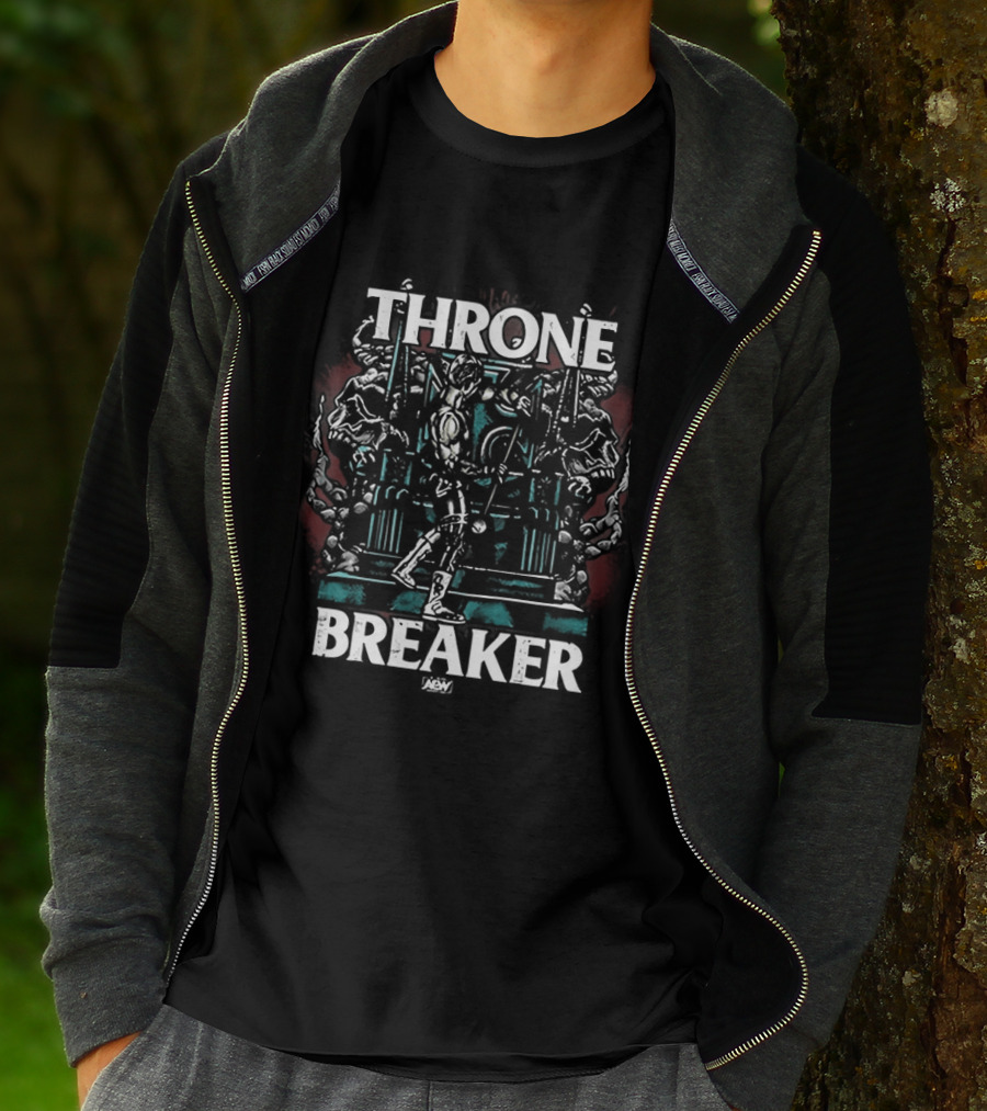 Cody Rhodes Thronebreaker Wrestler Tribute Bold Text And Throne T-Shirt