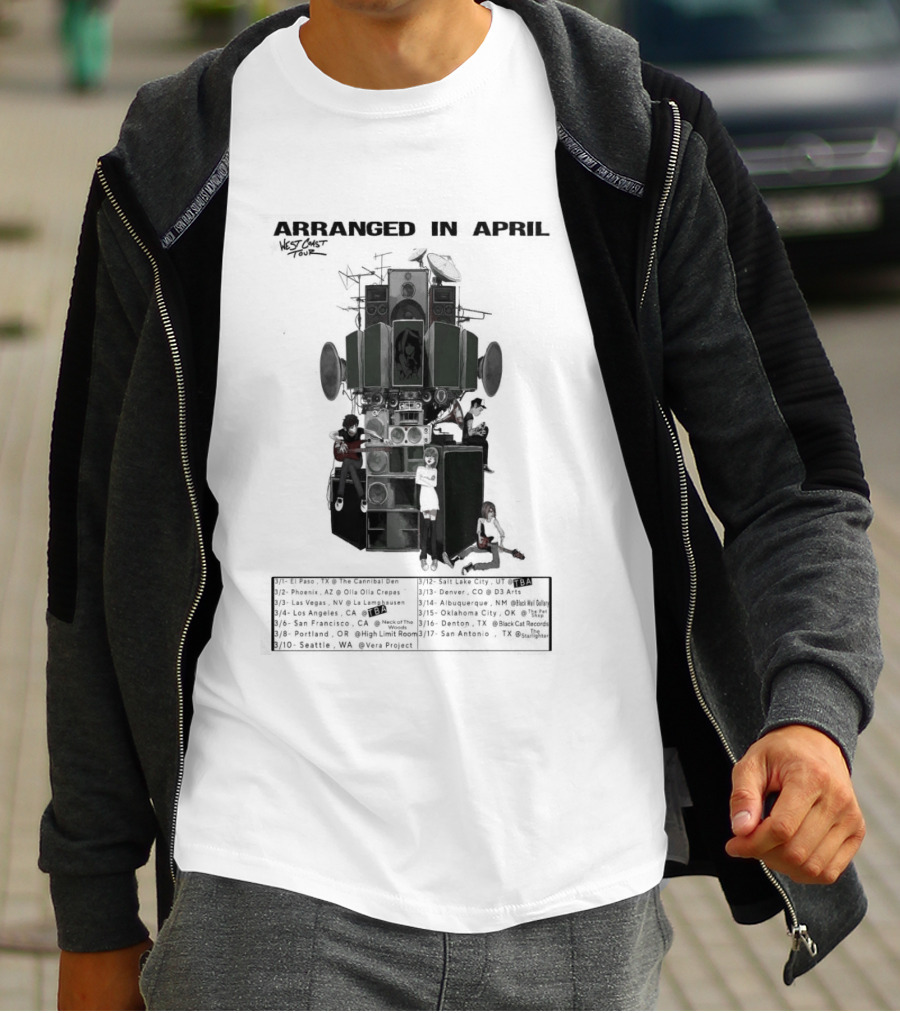 Arranged In April 2026 West Coast Tour Vintage Locomotive T-Shirt