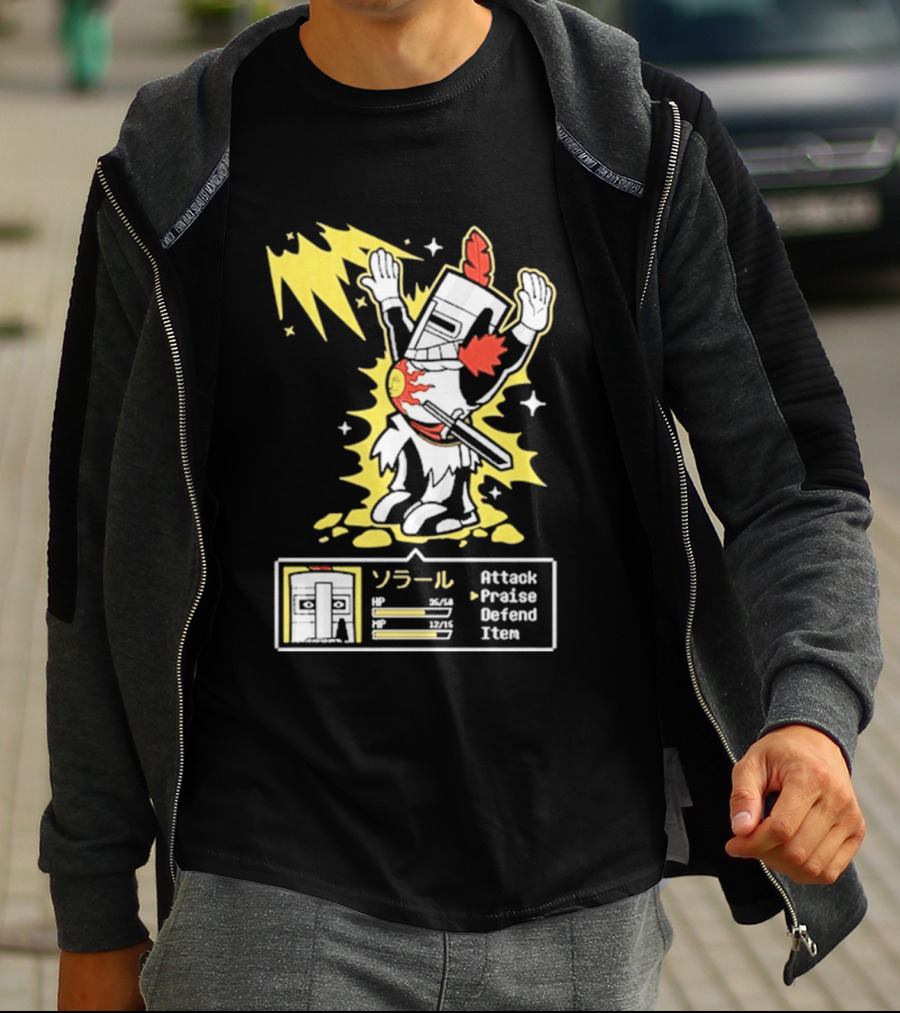 Solar Man Goblin Tengu Attack Praise Defend Item T-Shirt
