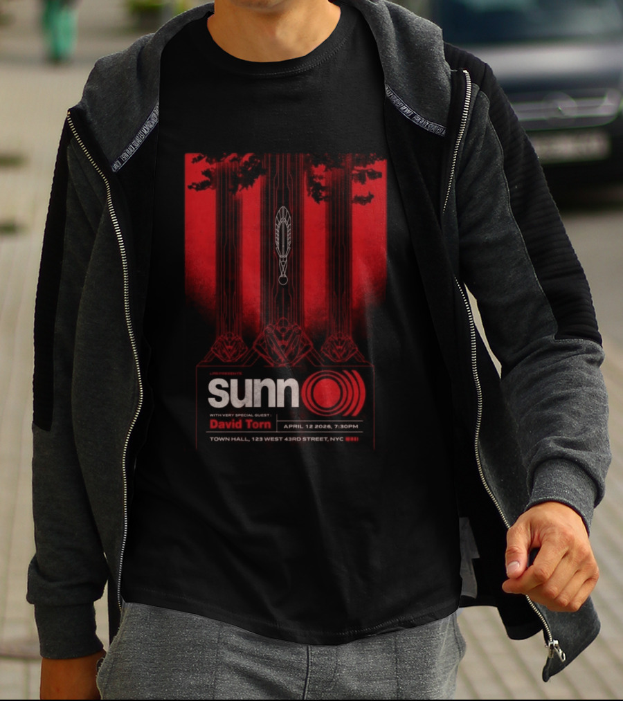 SUNN O))) Live NYC April 12 2026 Featuring David Torn T-Shirt