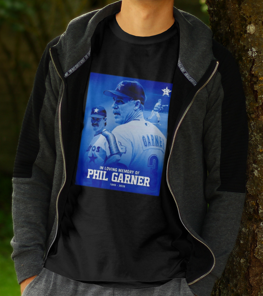 In Loving Memory Of Phil Garner Houston Astros 1949 2026 T-Shirt