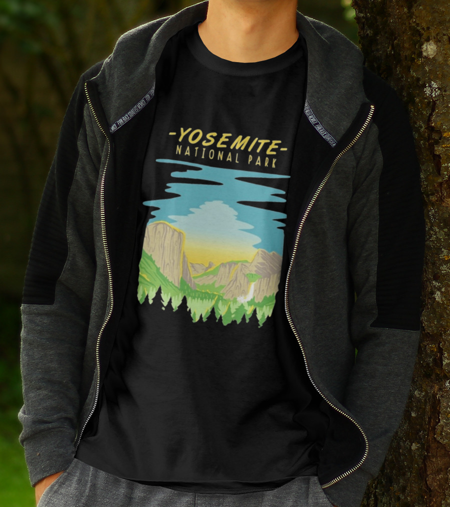 Yosemite National Park Scenic Nature Vista T-Shirt