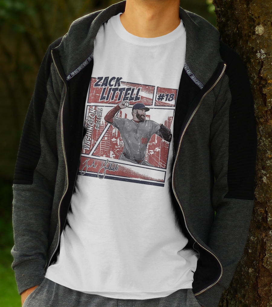 Zack Littell #18 Washington Nationals T-Shirt