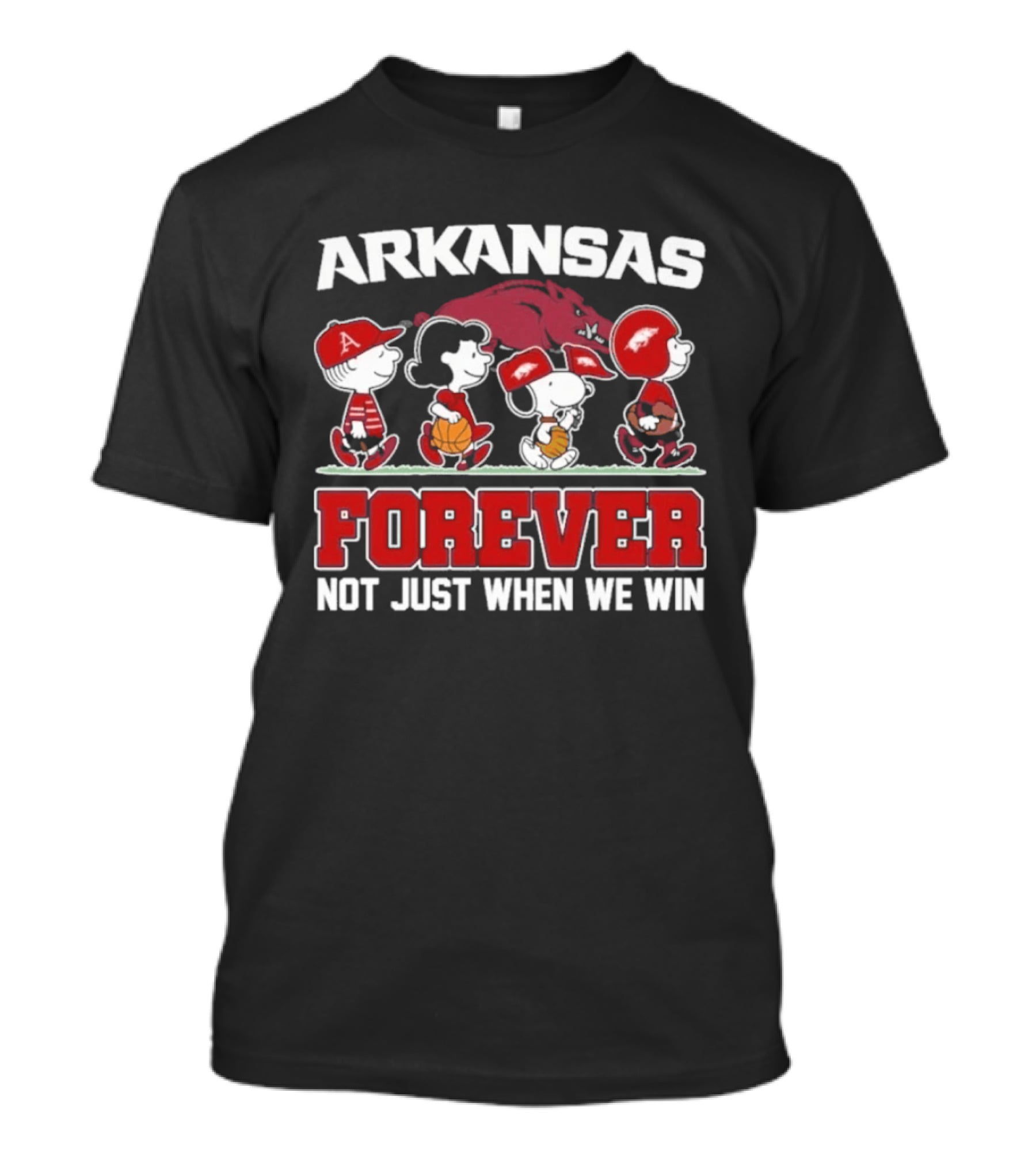 Arkansas Peanuts Abbey Road Forever Not Just When We Win 2026 T-Shirt