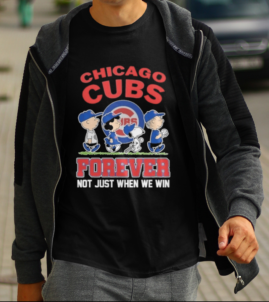 2026 Chicago Cubs Peanuts Abbey Road Forever Not Just When We Win T-Shirt